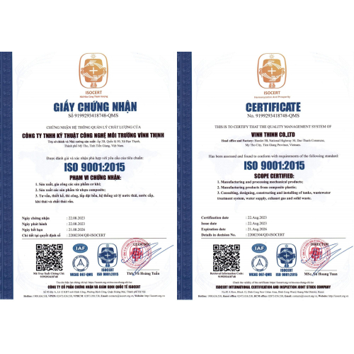Chứng nhận ISO 9001:2015