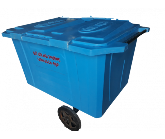 Thùng rác nhựa composite 660l